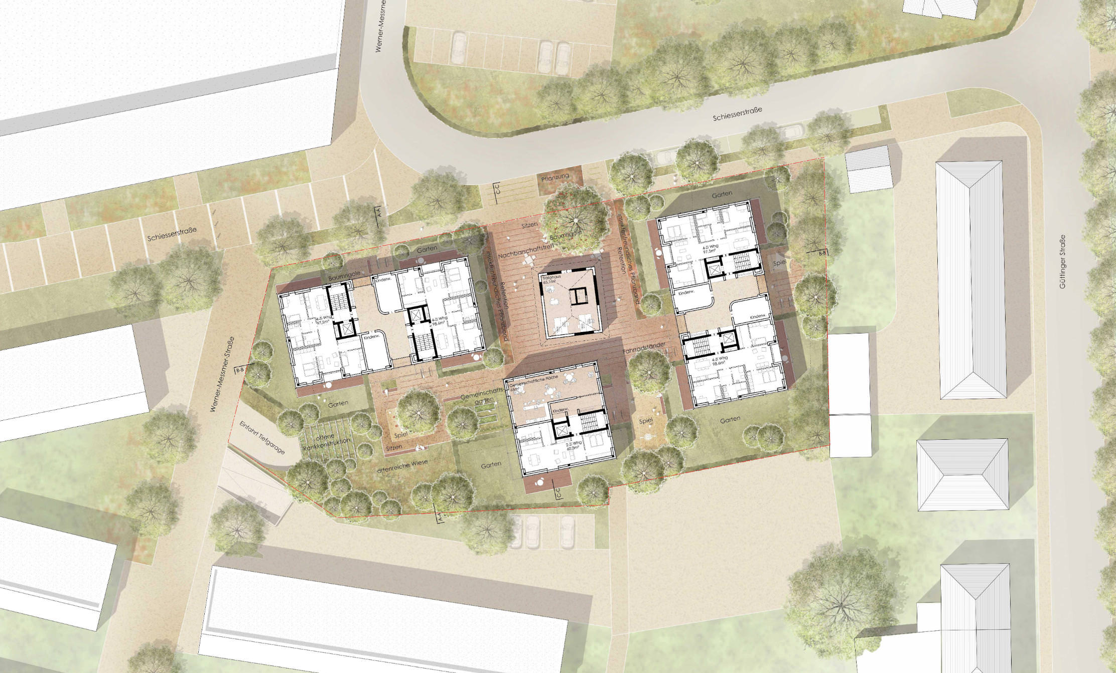 Wettbewerb Wohnbebauung Schiesserstraße Radolfzell